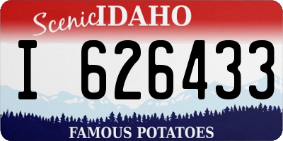 ID license plate I626433