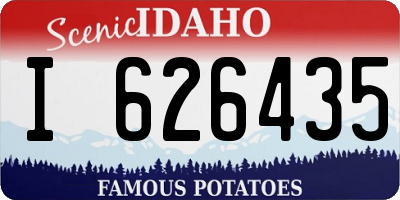 ID license plate I626435