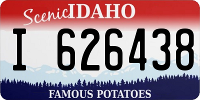 ID license plate I626438