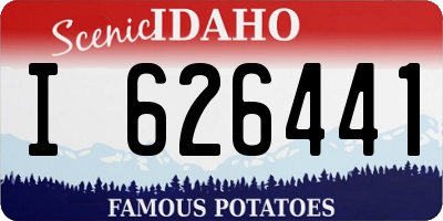 ID license plate I626441
