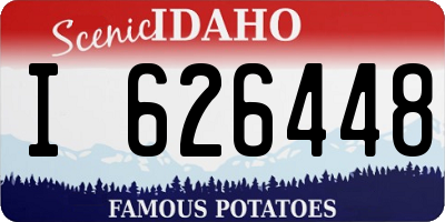 ID license plate I626448