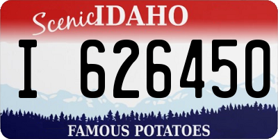 ID license plate I626450