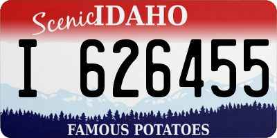 ID license plate I626455