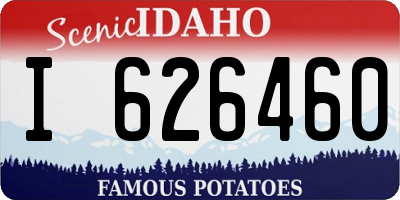 ID license plate I626460