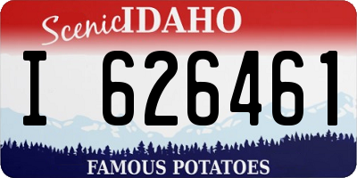 ID license plate I626461
