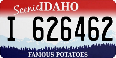 ID license plate I626462