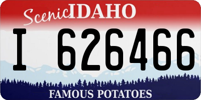 ID license plate I626466