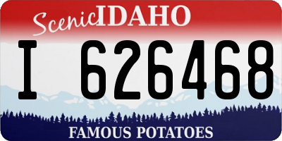ID license plate I626468