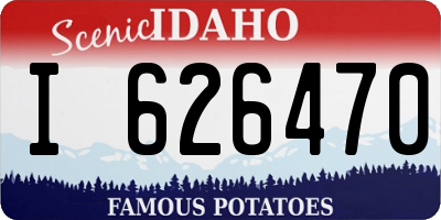 ID license plate I626470