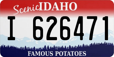ID license plate I626471