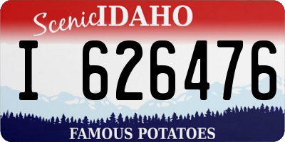 ID license plate I626476