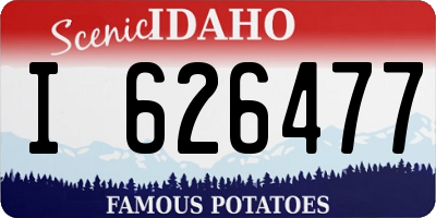 ID license plate I626477