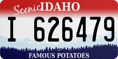 ID license plate I626479