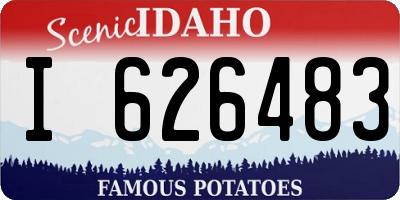 ID license plate I626483