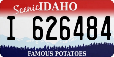 ID license plate I626484