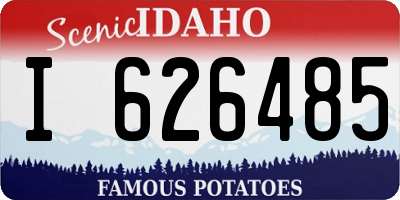 ID license plate I626485