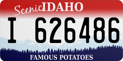 ID license plate I626486
