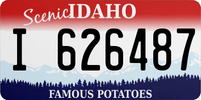 ID license plate I626487