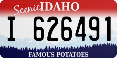 ID license plate I626491
