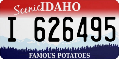 ID license plate I626495