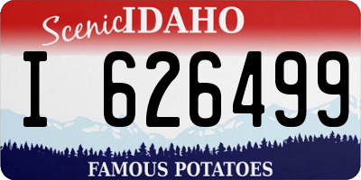 ID license plate I626499