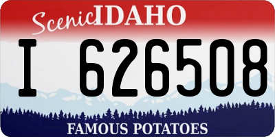 ID license plate I626508