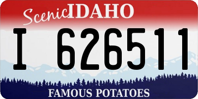 ID license plate I626511