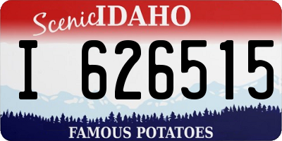 ID license plate I626515