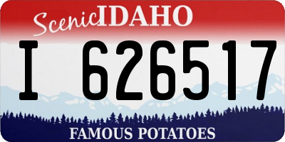 ID license plate I626517