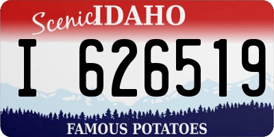 ID license plate I626519
