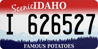 ID license plate I626527