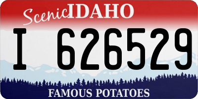 ID license plate I626529