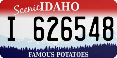 ID license plate I626548