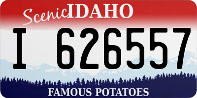 ID license plate I626557