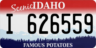 ID license plate I626559
