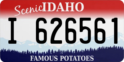 ID license plate I626561