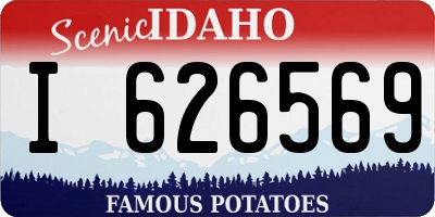 ID license plate I626569