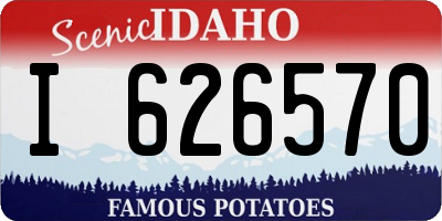 ID license plate I626570