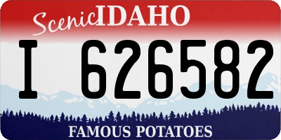 ID license plate I626582