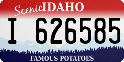 ID license plate I626585
