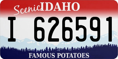 ID license plate I626591