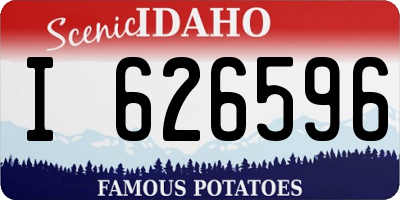 ID license plate I626596
