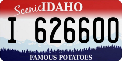 ID license plate I626600