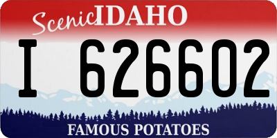 ID license plate I626602
