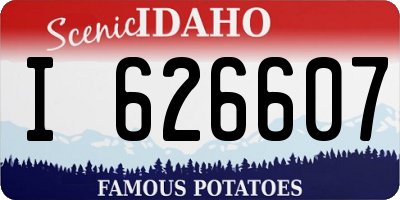 ID license plate I626607
