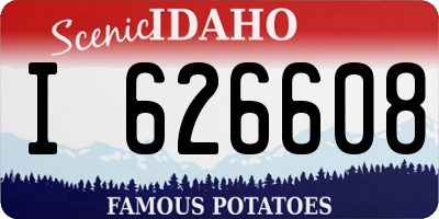 ID license plate I626608
