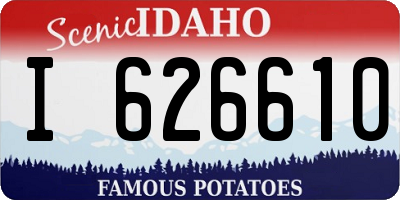 ID license plate I626610