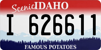 ID license plate I626611