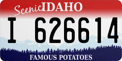 ID license plate I626614