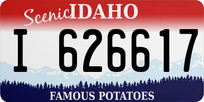 ID license plate I626617